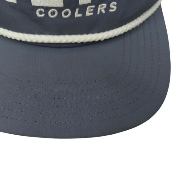 Yeti Coolers Rope Braid Embroidered Logo Gray Snapback Cap Trucker Baseball Hat - Picture 5 of 14